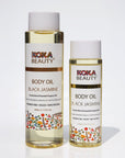 Black Jasmine Silk Bath Bomb, Gua Sha & Body Oil Set - Koka Beauty