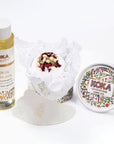 Jasmine Rose Silk Bath Bomb, Gua Sha and Body Oil Set - Koka Beauty
