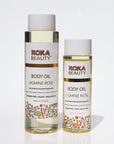Jasmine Rose Body Oil With Rose, Sandalwood, Geranium and Patchouli Essential Oils, 120ml and 200ml - Koka Beauty
