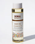Jasmine Rose Silk Bath Bomb, Gua Sha and Body Oil Set - Koka Beauty