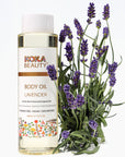 Lavender Body Oil Made with Magnesium, Vitamin E and Lavender Essential Oil- Koka Beauty