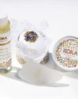 Lavender Silk Bath Bomb, Gua Sha and Body Oil Set - Koka Beauty
