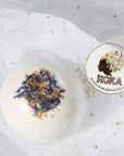 Lavender Silk Bath Bomb | Handmade with Cornflower Petals & Organic Lavender Flowers - Koka Beauty