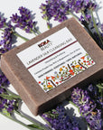 Lavender Soap Made With Brazilian Purple Clay, Silk & Crushed Lavender Petals - Koka Beauty