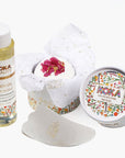Pink Peony Silk Bath Bomb, Gua Sha and Body Oil Set - Koka Beauty
