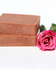 Rose Soap Made With Crushed Rose Petals, French Pink Clay & Silk - Koka Beauty
