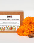 Turmeric Soap Made With Turmeric, Calendula Flowers & Silk - Koka Beauty