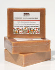 Turmeric Soap Made With Turmeric, Calendula Flowers & Silk - Koka Beauty