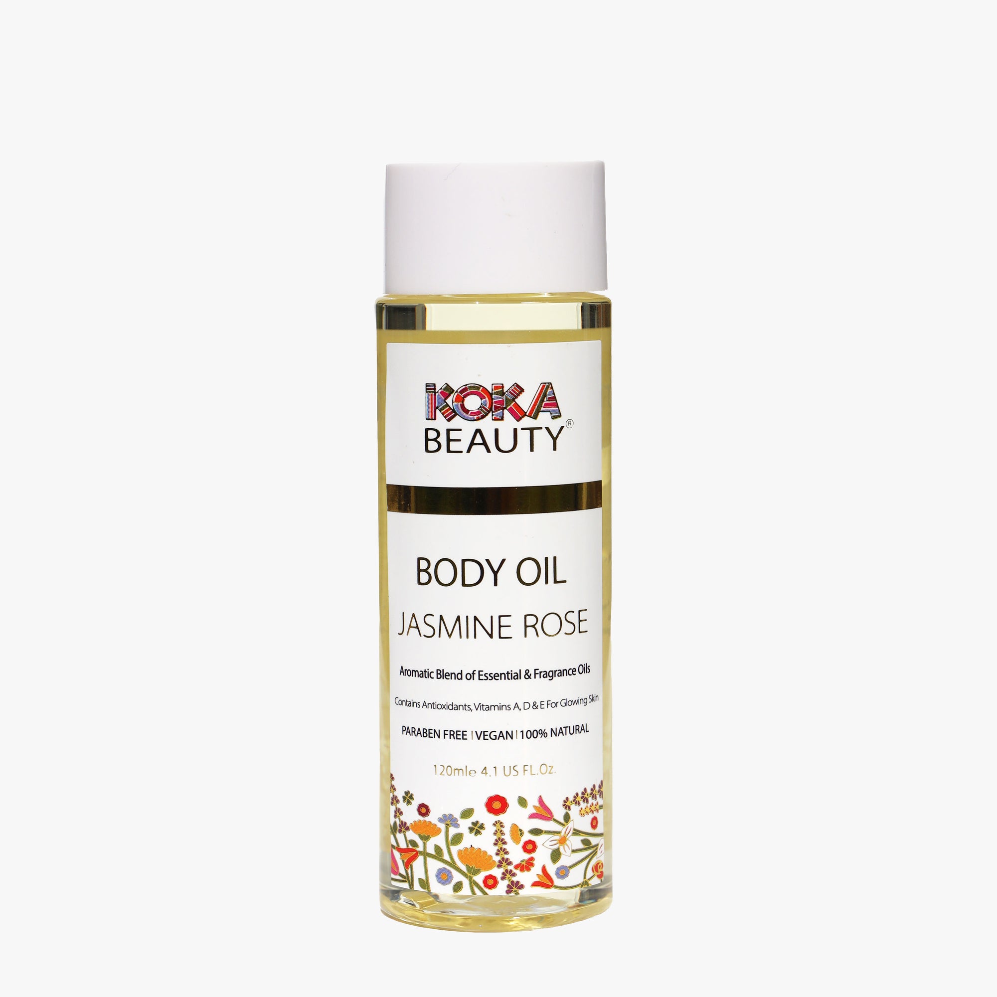 Jasmine Rose Body Oil  | Made With Jasmine, Sandalwood, Geranium and Rose Essental Oils