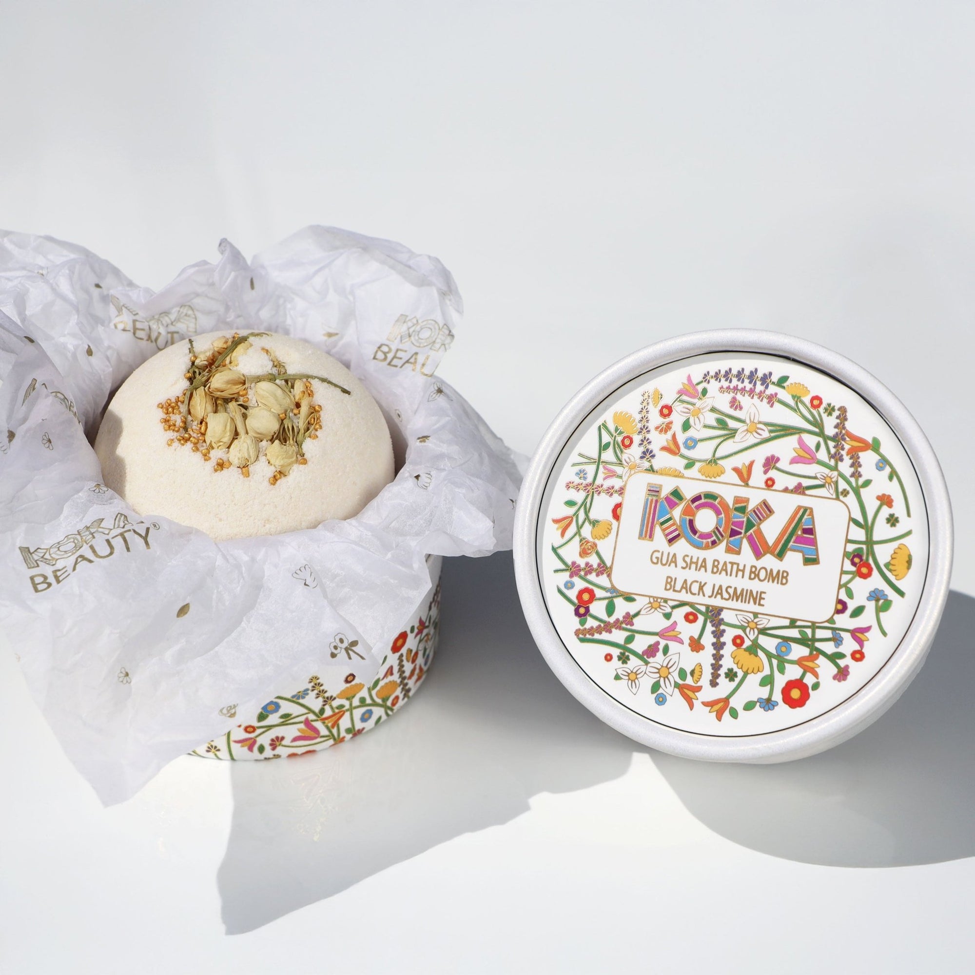 Black Jasmine Silk Bath Bomb & Soap - Koka Beauty