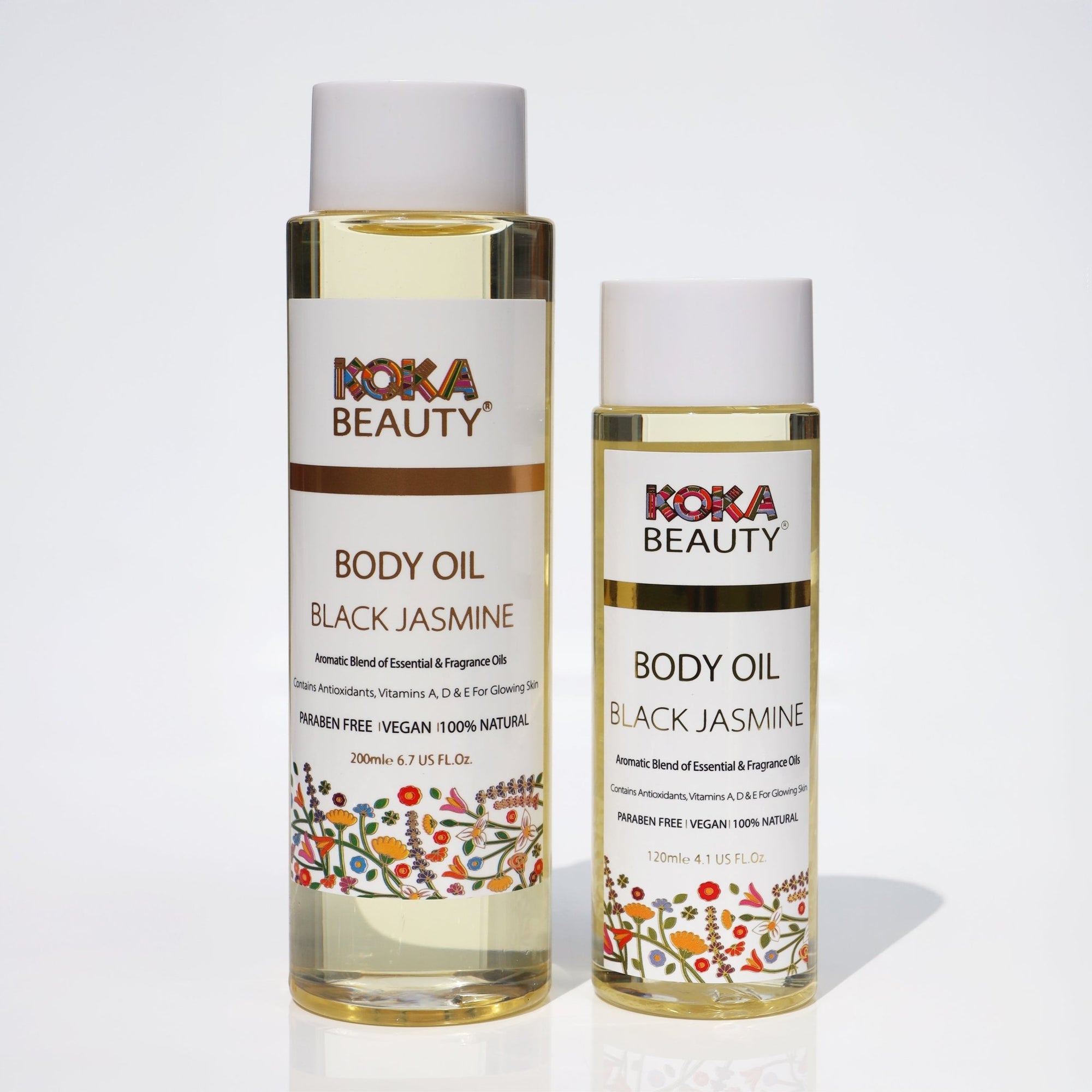 Black Jasmine Silk Bath Bomb, Gua Sha & Body Oil Set - Koka Beauty