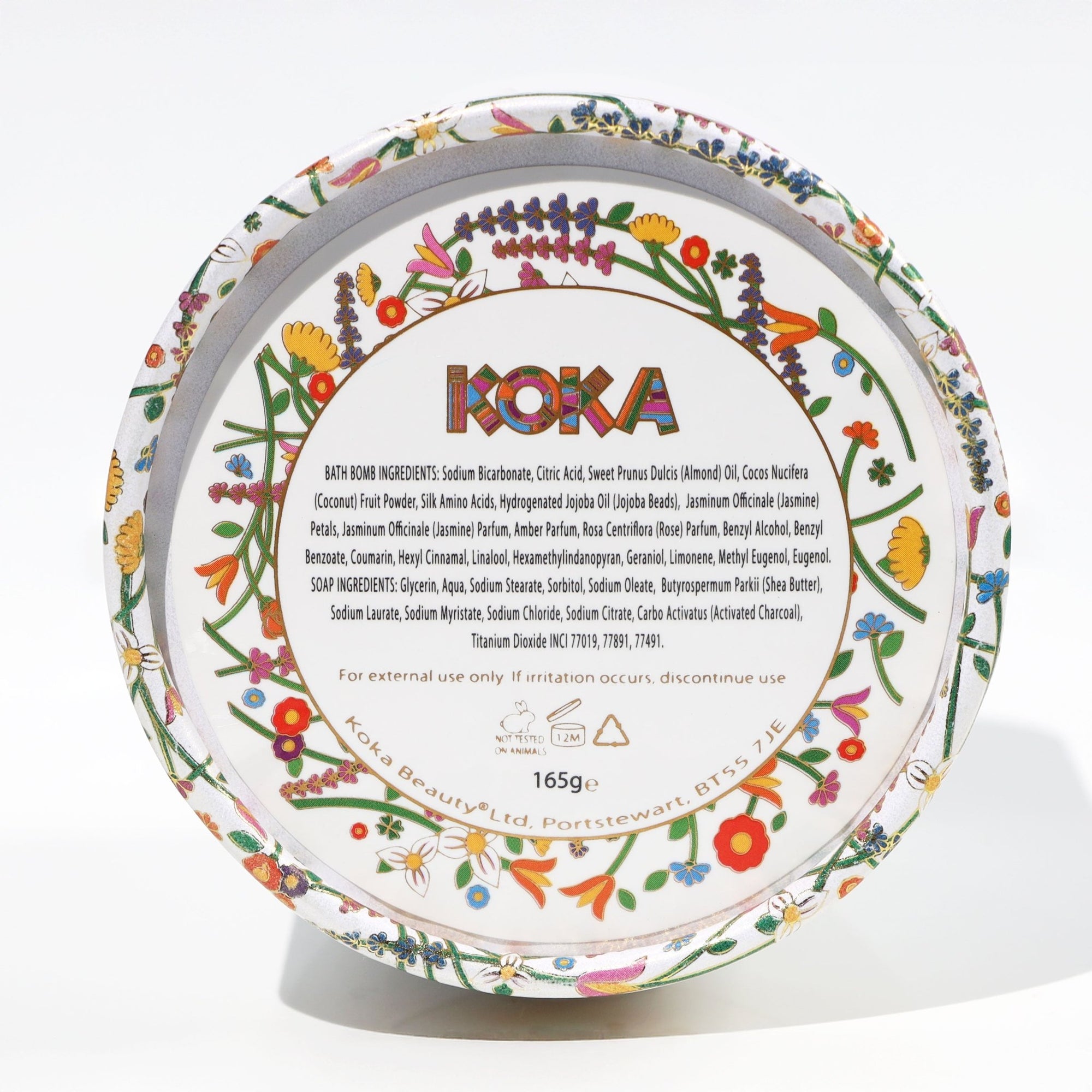 Black Jasmine Silk Bath Bomb &amp; Soap Box - Koka Beauty
