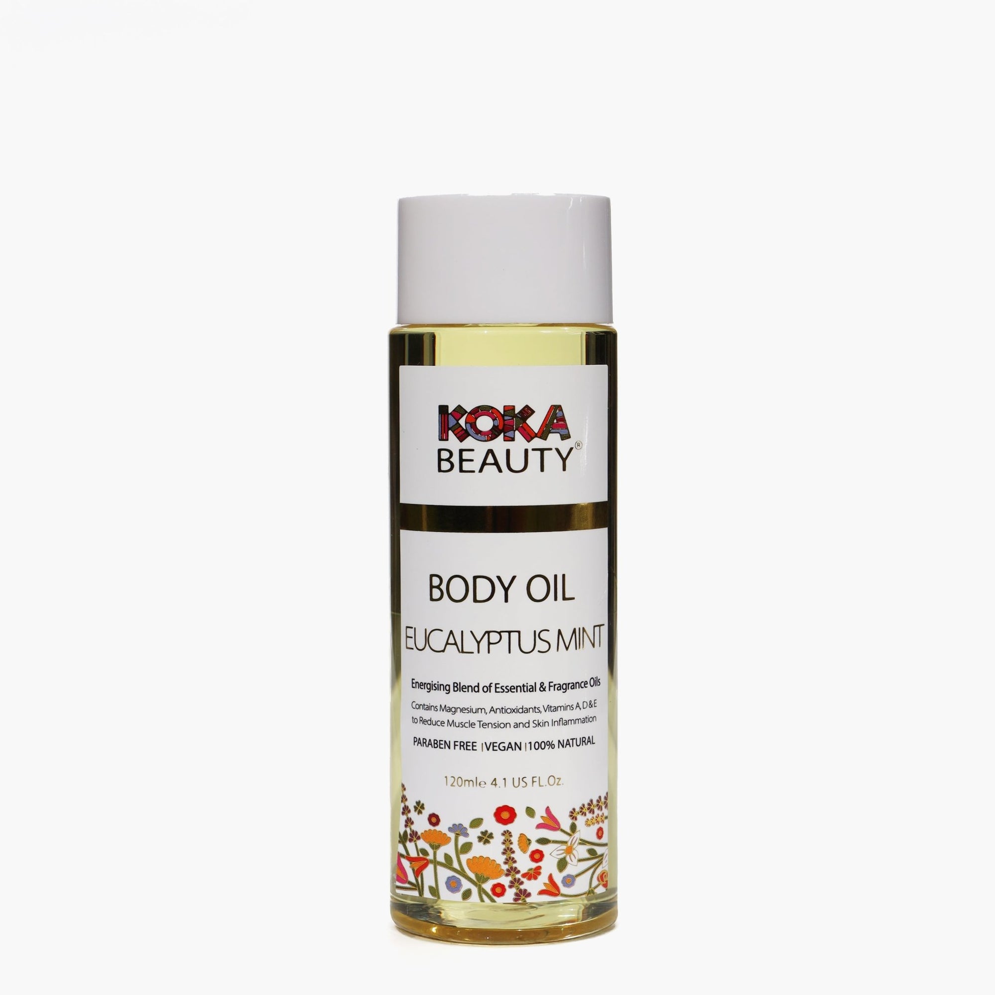 Eucalyptus Mint Body Oil | Infused with Magnesium, Vitamin E, Eucalyptus & Mint Essential Oils - Koka Beauty