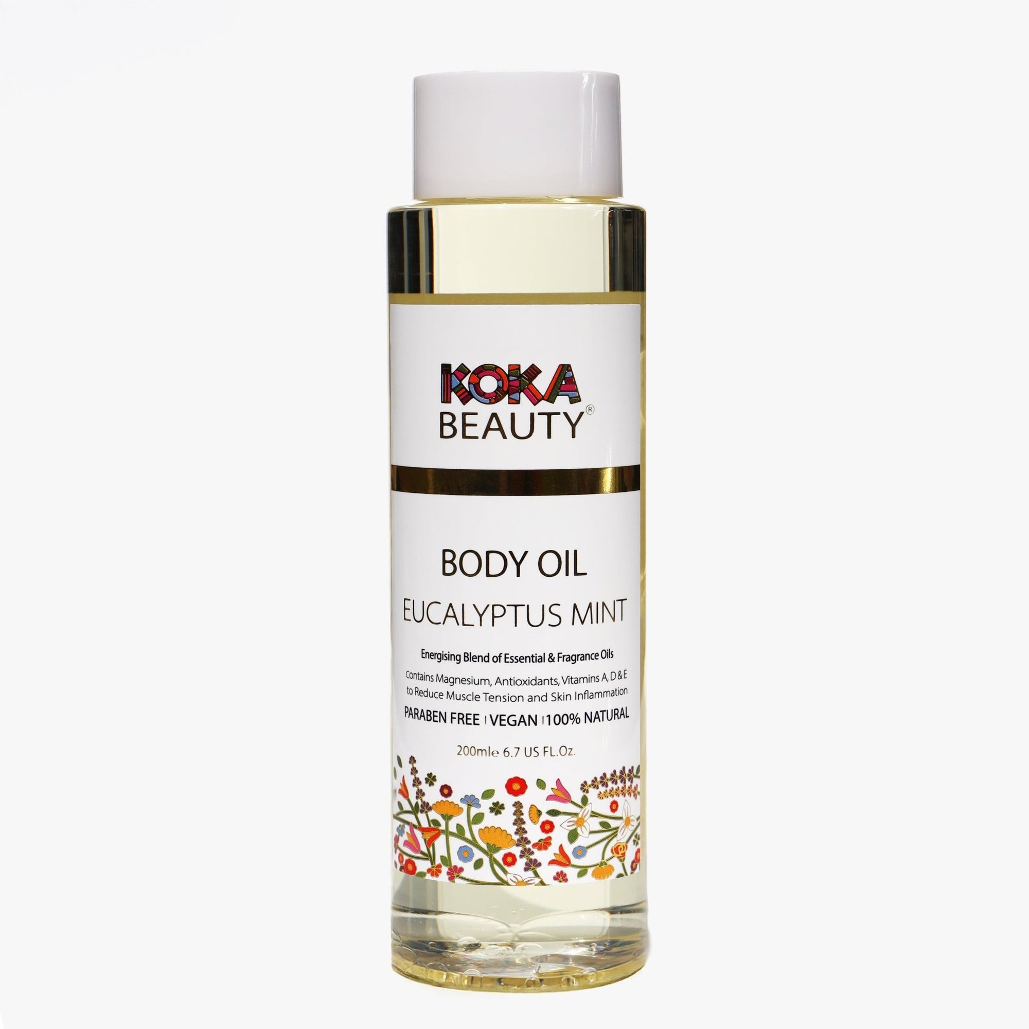 Eucalyptus Mint Body Oil | Infused with Magnesium, Vitamin E, Eucalyptus & Mint Essential Oils - Koka Beauty
