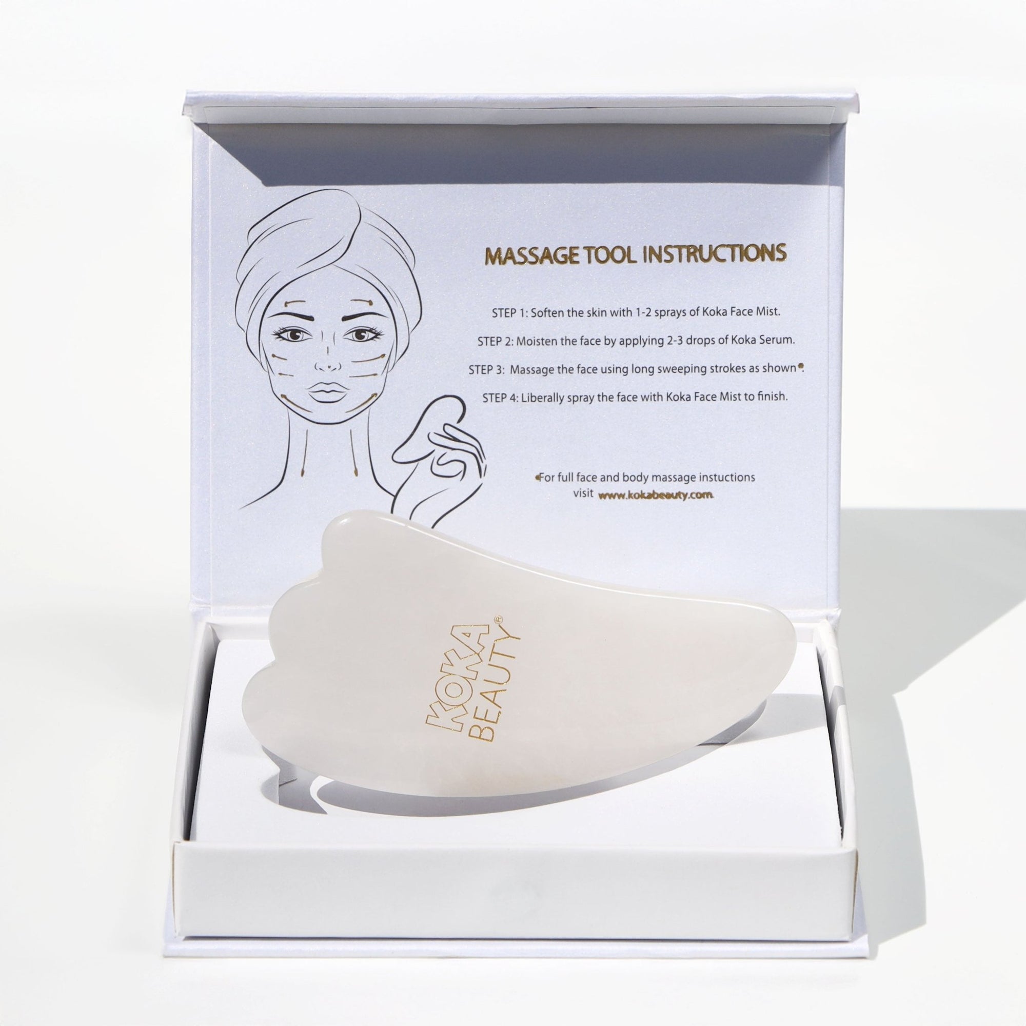 Gua Sha and 24k Rosehip Gold Face Serum Set - Koka Beauty