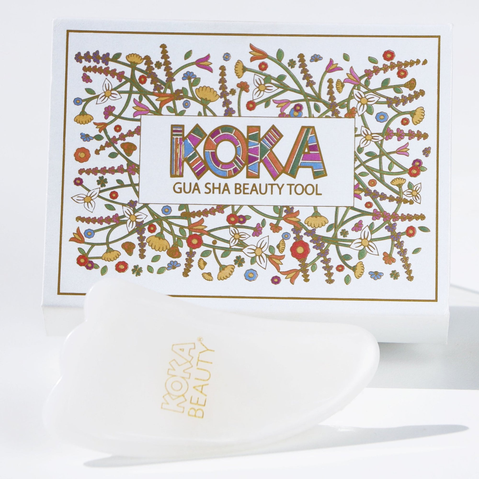 Gua Sha and 24k Rosehip Gold Face Serum Set - Koka Beauty