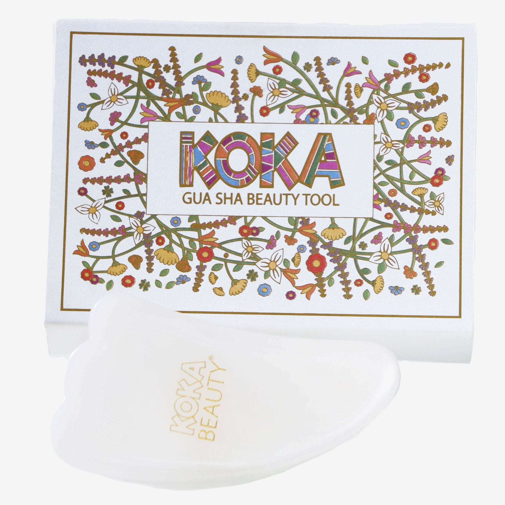 Beauty Magic Clear 32包×2 Face Massage Tool | White Jade Gua Sha With Scalloped Edge
