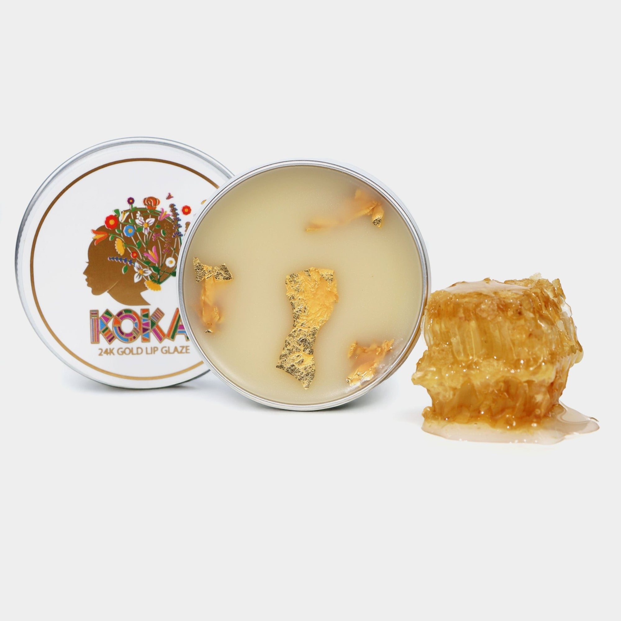 Honey Lip Balm Handcrafted With 24k Gold - Honey & Beeswax From Our Own Hives in Ireland. - Koka Beauty
