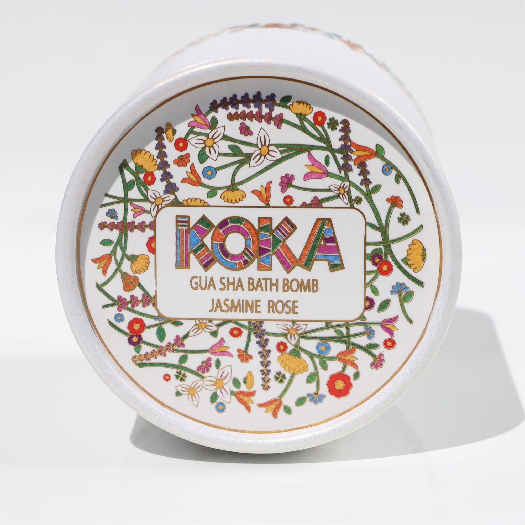 Jasmine Rose Silk Bath Bomb, Gua Sha and Body Oil Set - Koka Beauty