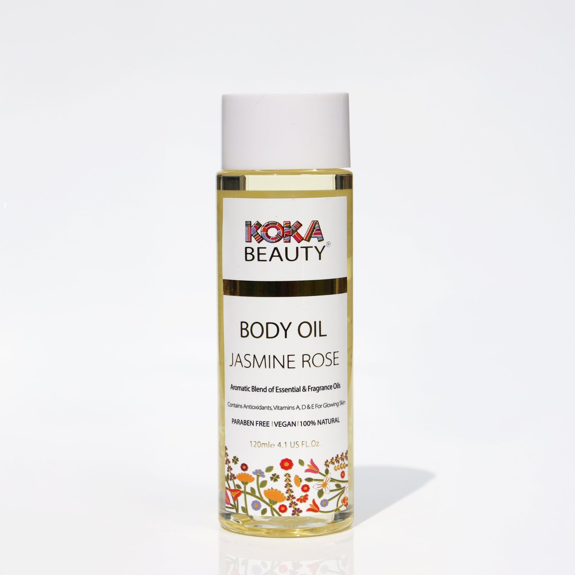 Jasmine Rose Silk Bath Bomb, Gua Sha and Body Oil Set - Koka Beauty