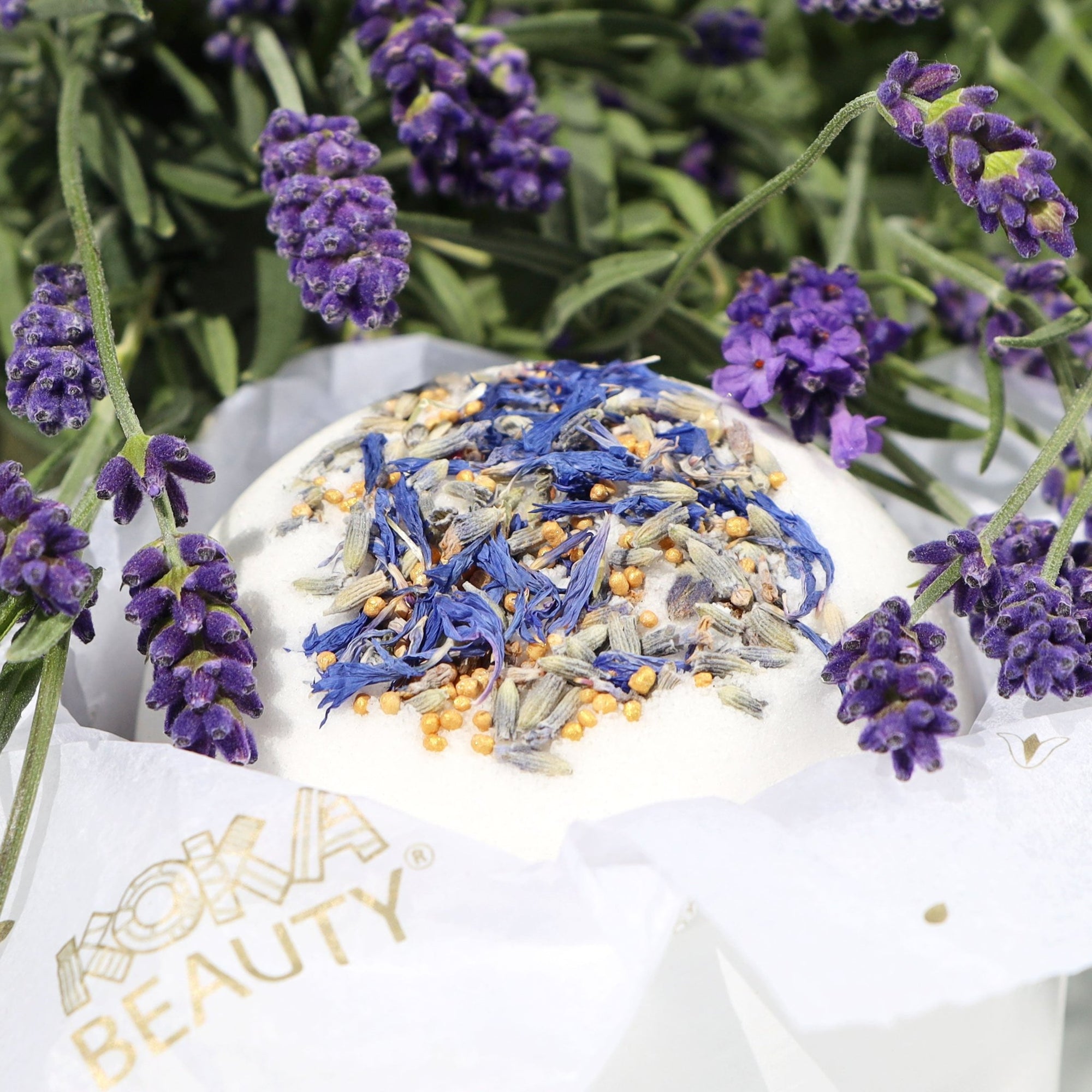 Lavender Silk Bath Bomb - Koka Beauty