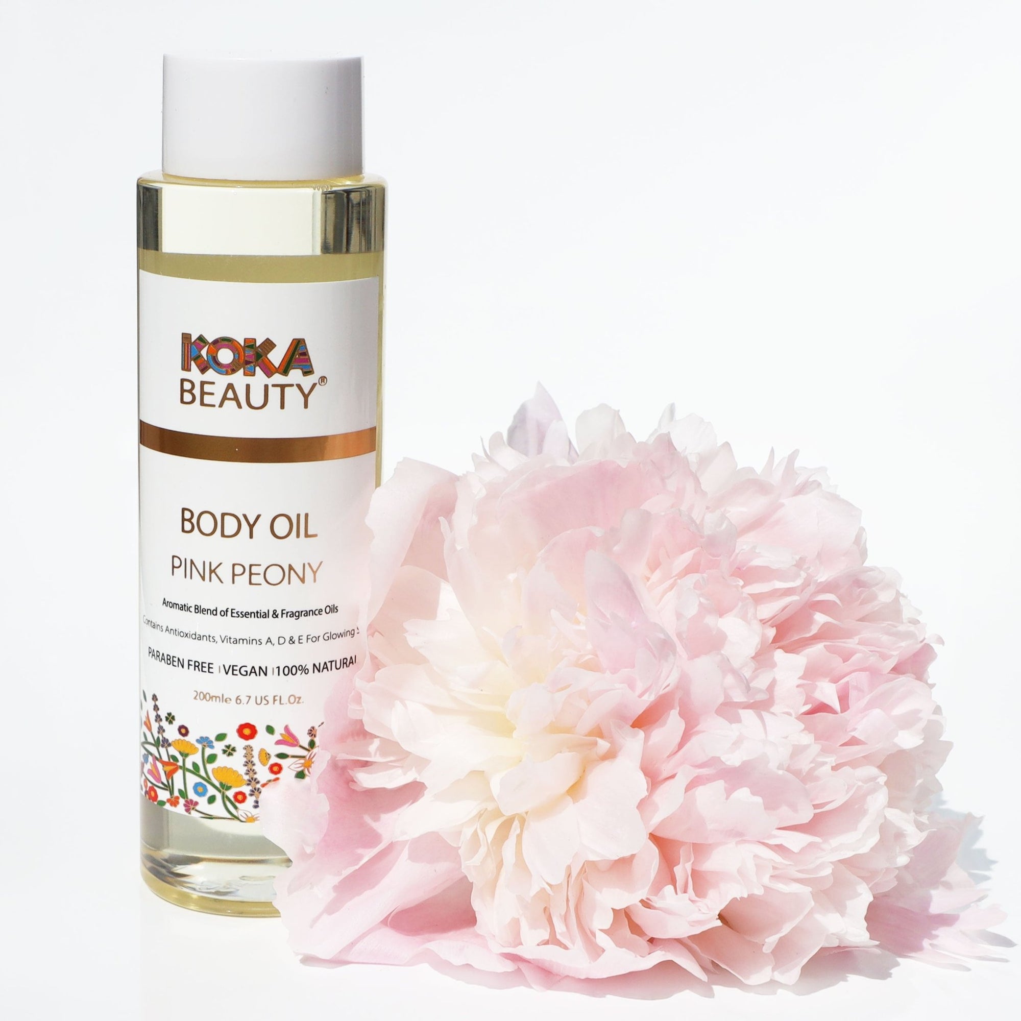Pink Peony Body Oil - Koka Beauty