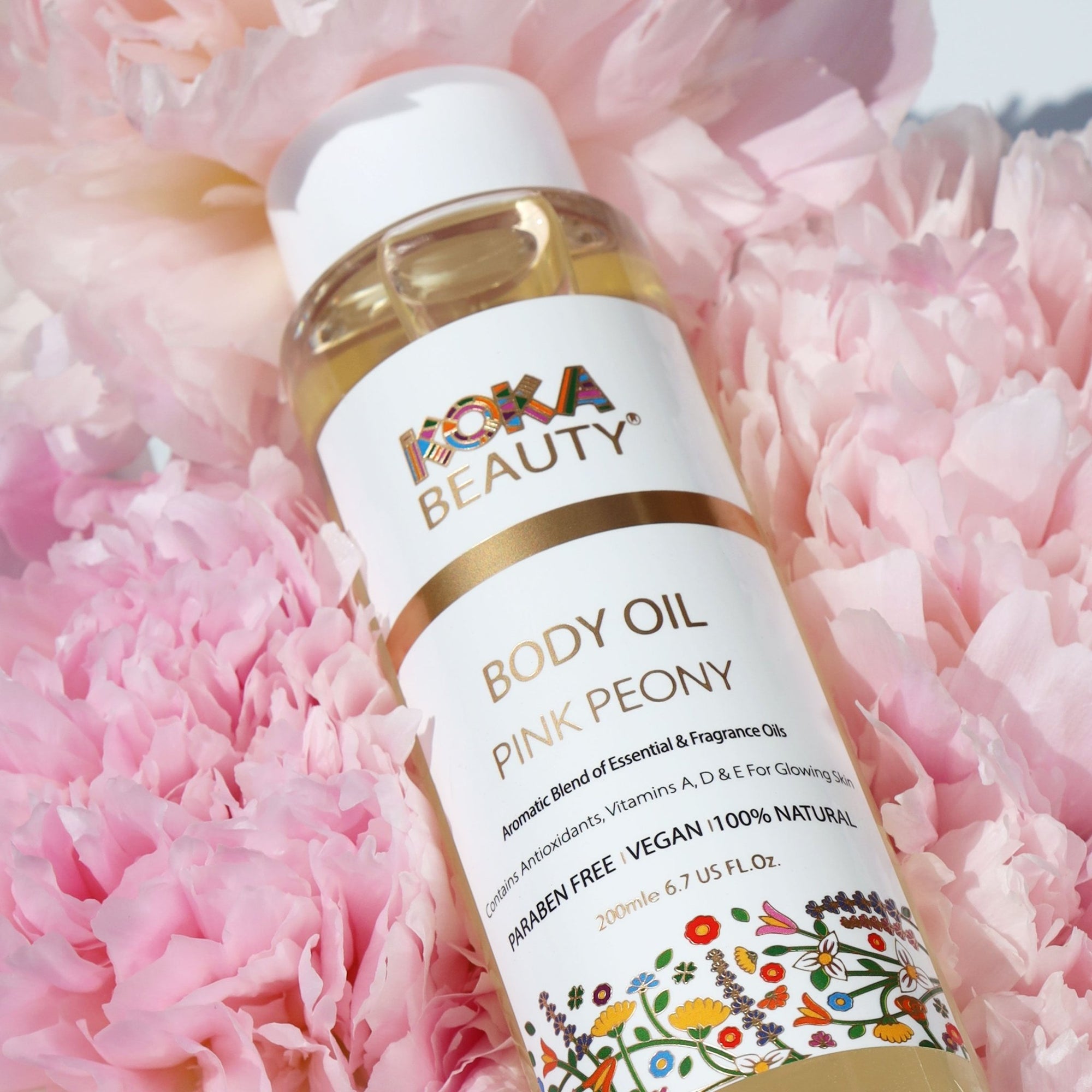 Pink Peony Body Oil - Koka Beauty
