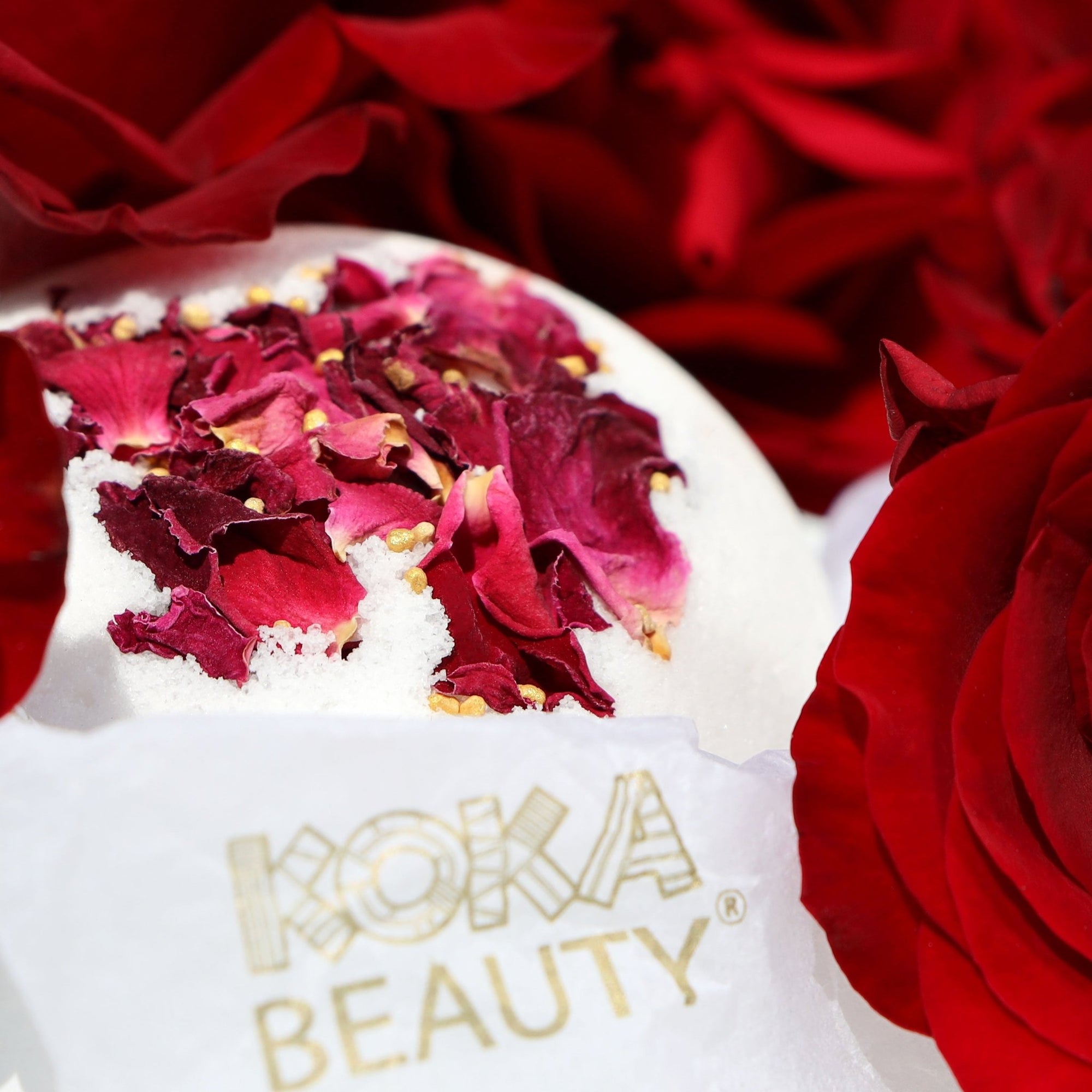 Rose Silk Bath Bomb - Koka Beauty