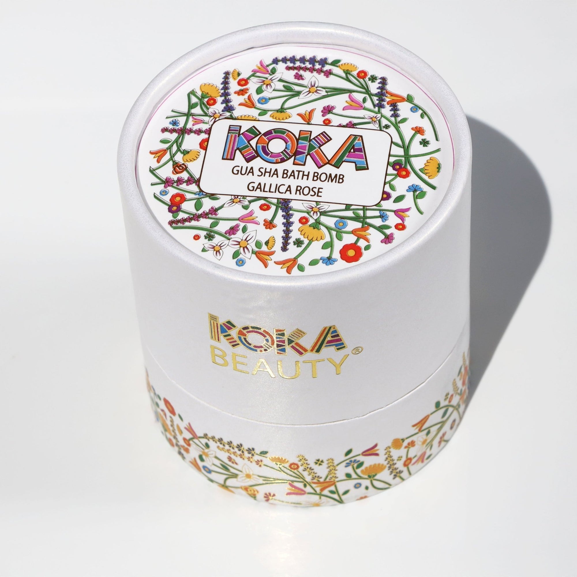 Rose Silk Bath Bomb, Gua Sha and Body Oil Set - Koka Beauty