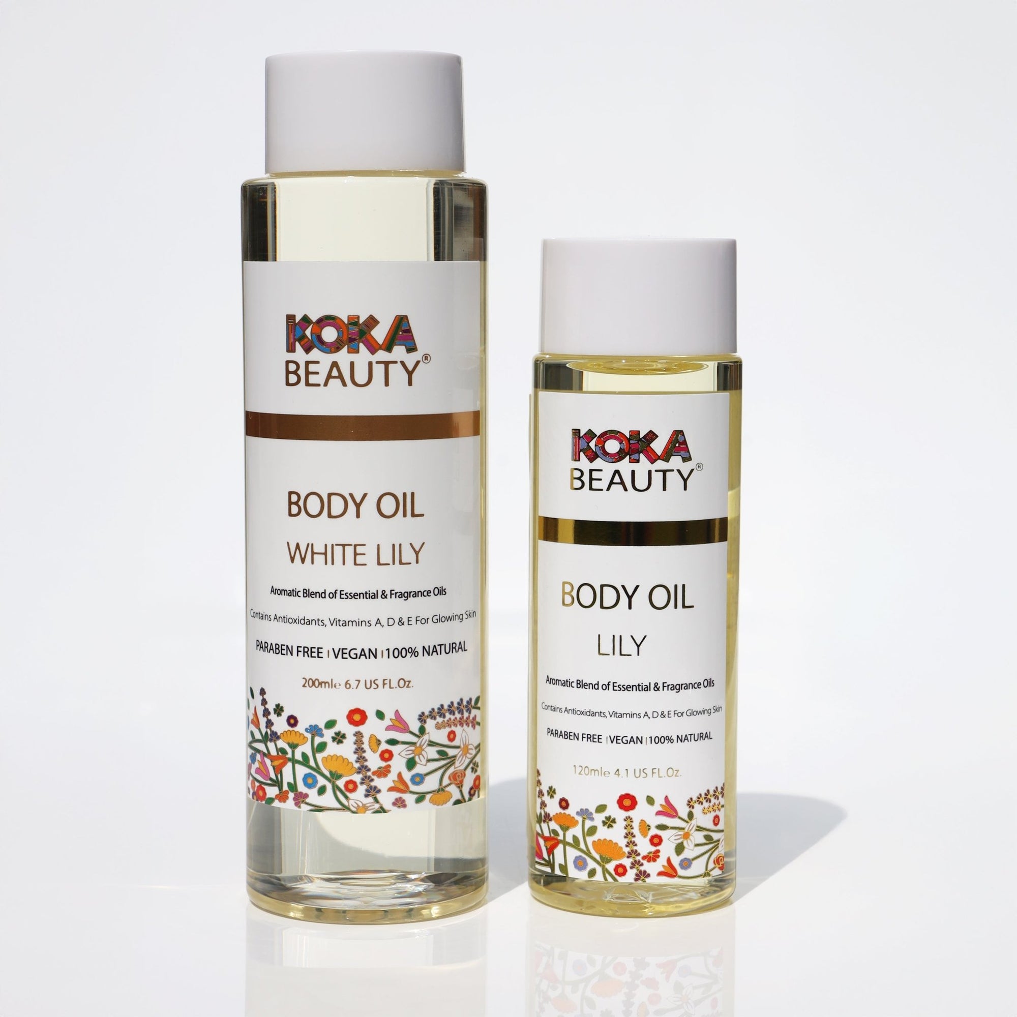 White Lily Silk Bath Bomb, Gua Sha and Body Oil Set - Koka Beauty