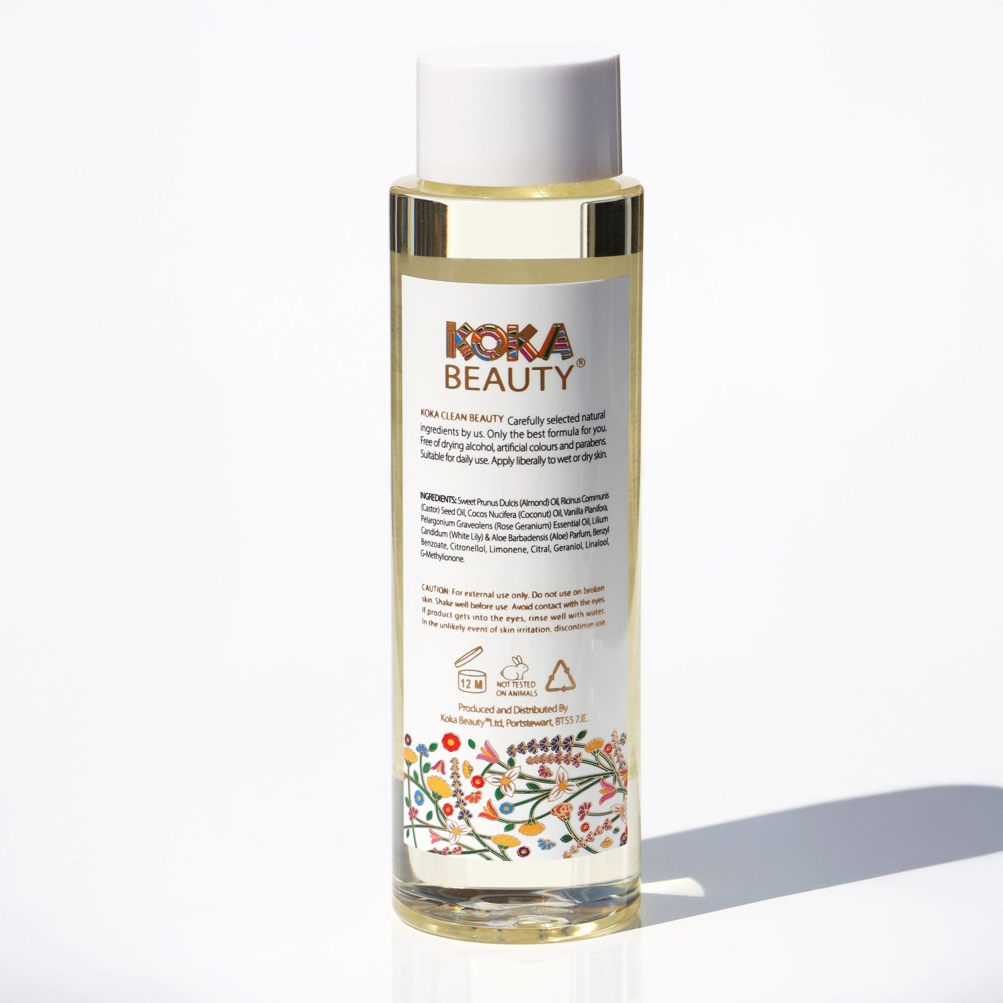 White Lily Silk Bath Bomb, Gua Sha and Body Oil Set - Koka Beauty