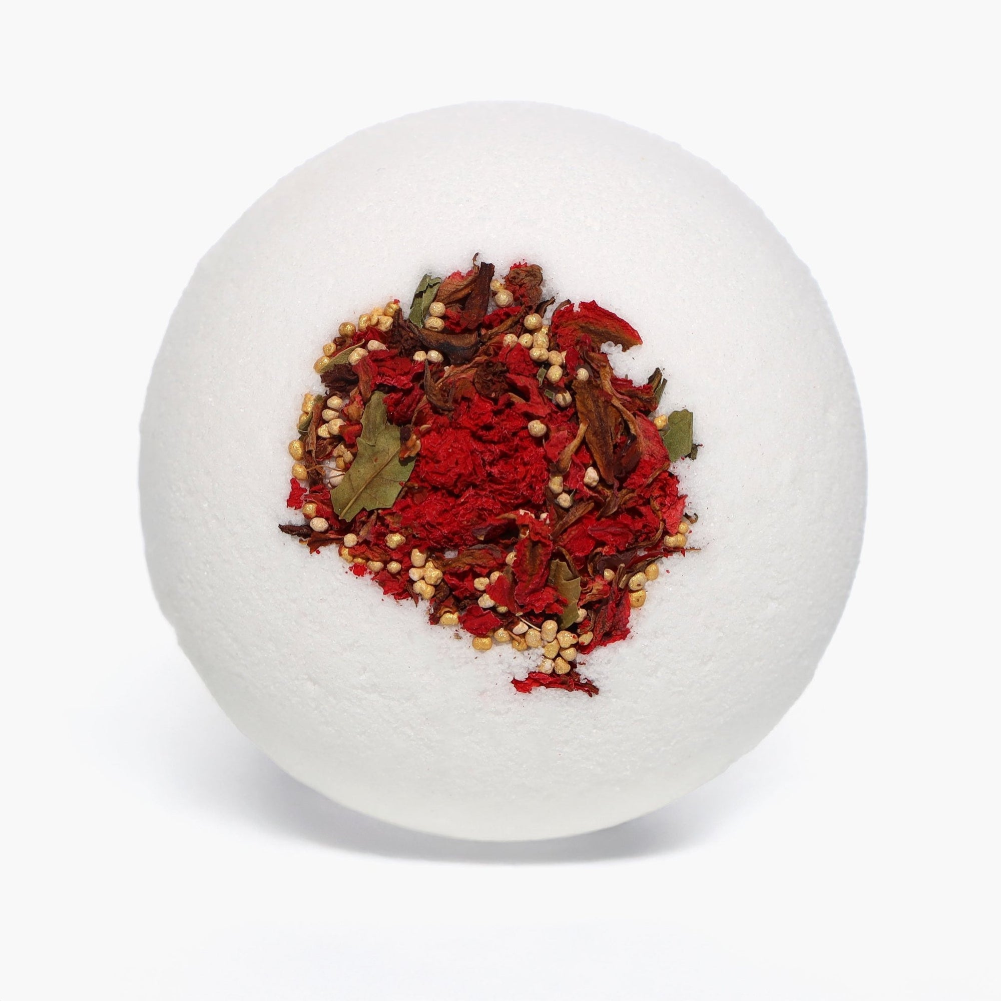 White Lily Silk Bath Bomb | Handmade with Pomegranate Flowers - Koka Beauty
